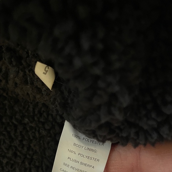 Berkeley Jensen Red and Black Plaid Faux Sherpa Lined Button Down Shirt - Picture 6 of 8